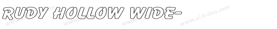 Rudy Hollow Wide字体转换